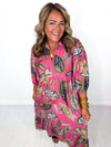 Whispers of Paisley Midi Dress