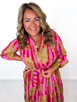 Roaring Tiger Midi Dress