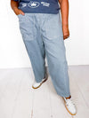 Boho Blues Barrel Jeans