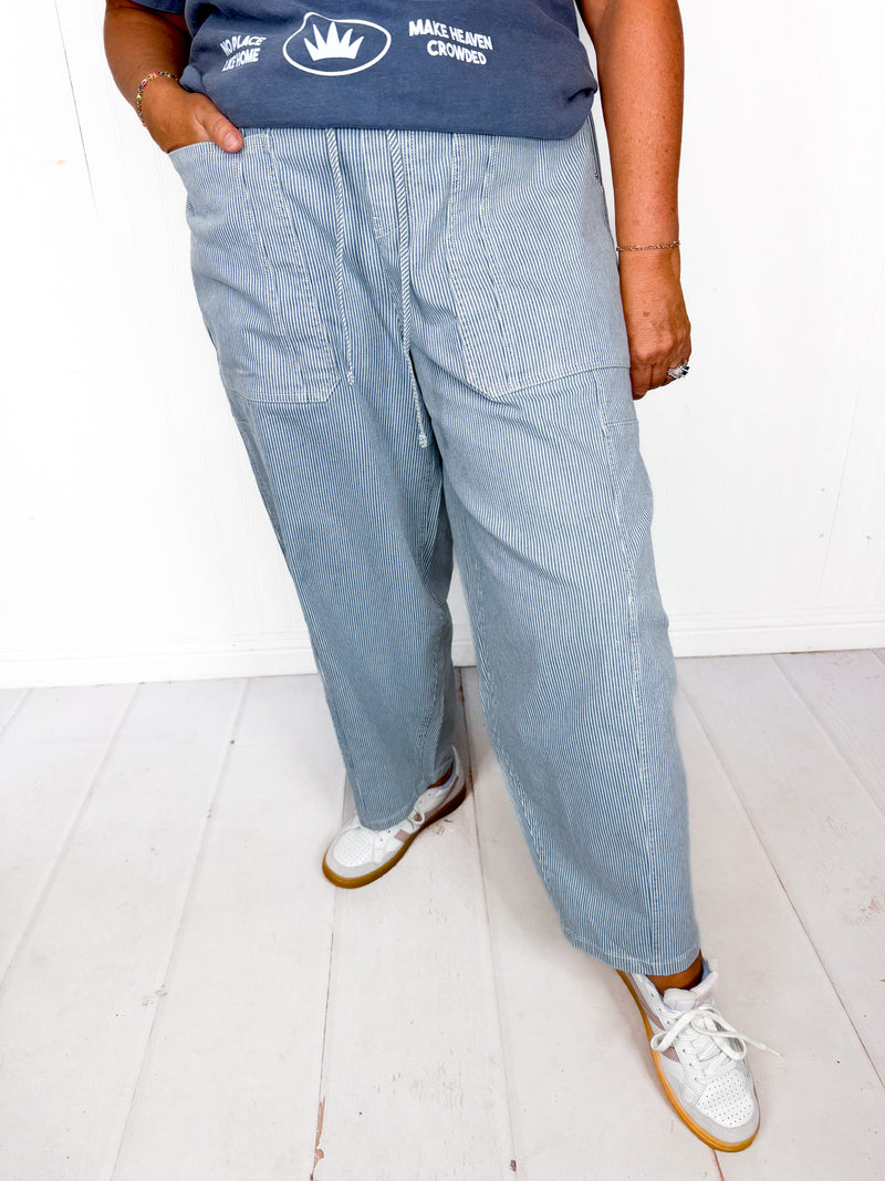 Boho Blues Barrel Jeans