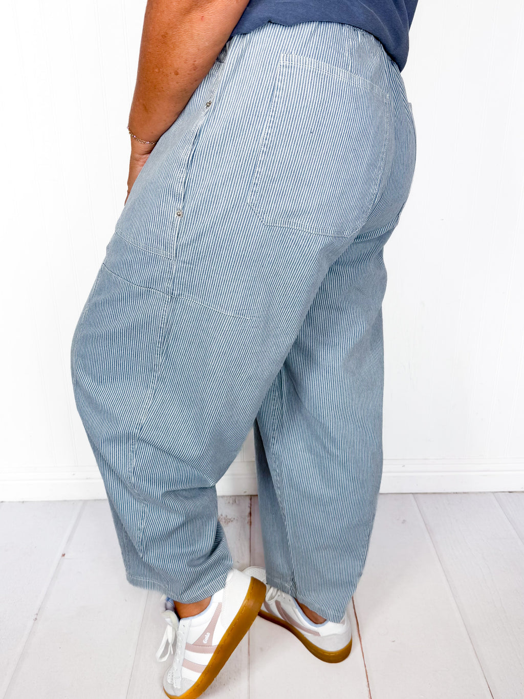 Boho Blues Barrel Jeans