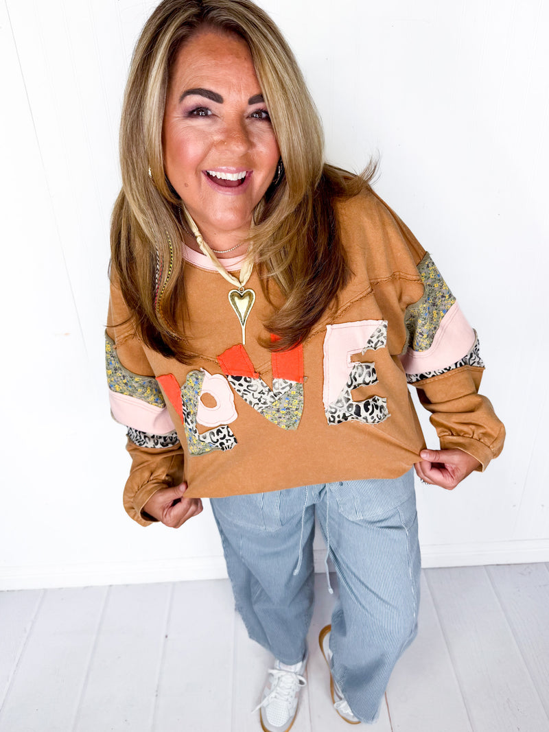 Love Patchwork Pullover