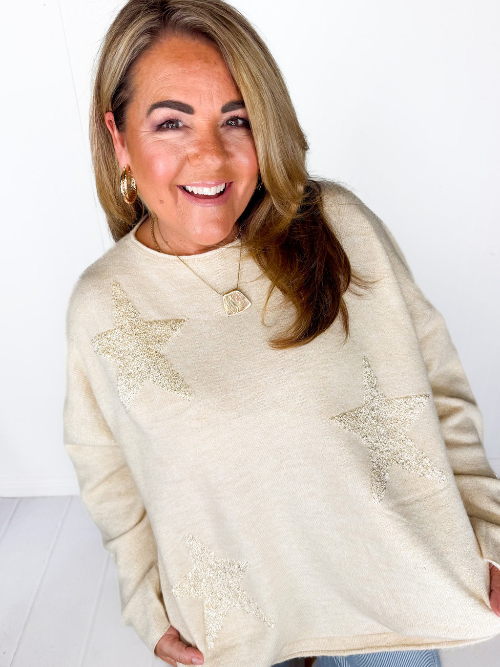 Shimmer Star Sweater