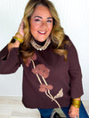 Brown Sugar Blossom Sweater