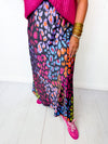 Funky Leopard Midi Skirt