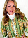 Talking Tigers Quilted Jacket- Green