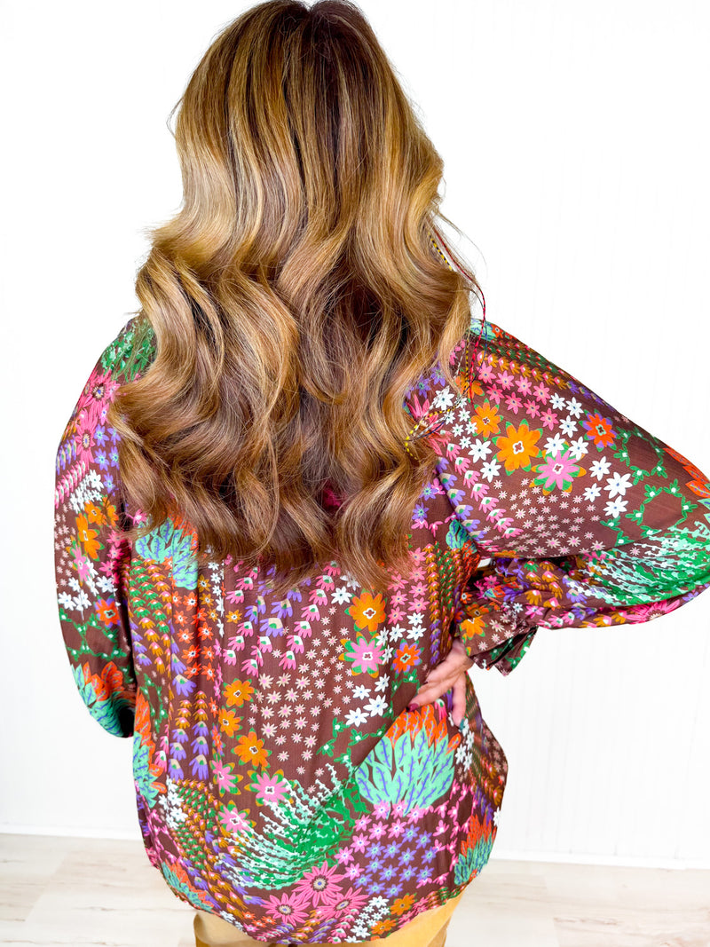 Floral Frenzy Top