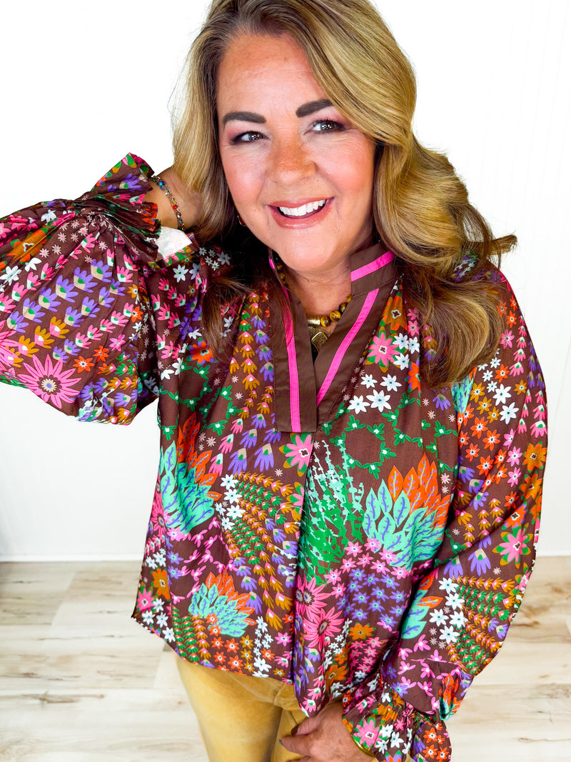 Floral Frenzy Top