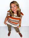 Spotted Spice Sweater Top