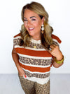 Spotted Spice Sweater Top