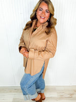 Adrienne- Marley Button Down- Mocha