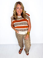 Spotted Spice Sweater Top
