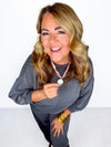 Cloud Nine Pants Set- Charcoal
