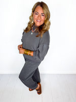 Cloud Nine Pants Set- Charcoal