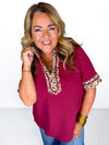 Leopard and Lattes Top