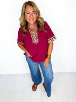 Leopard and Lattes Top