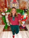 Holiday Hues Plaid Top
