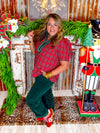 Holiday Hues Plaid Top