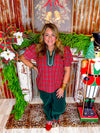 Holiday Hues Plaid Top