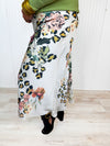 Leopard Leaves Midi Skirt