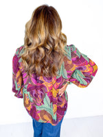 Harvest Hues Button Down Top