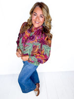 Harvest Hues Button Down Top