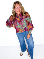 Harvest Hues Button Down Top