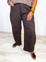 Lush Leopard Barrel Pants