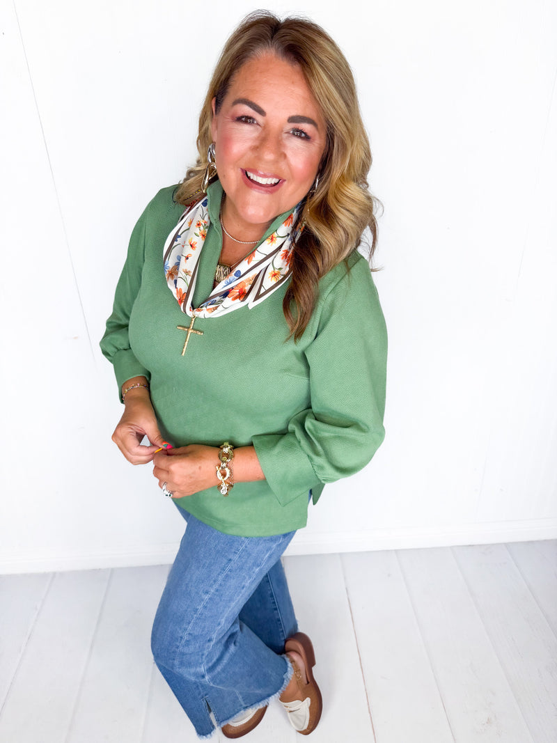 Mary Square- Jocelyn Top- Green