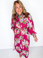 Mary Square- Ava Dress- Center Stage Plum