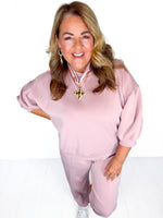 Cloud Nine Pants Set- Antique Rose