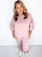 Cloud Nine Pants Set- Antique Rose