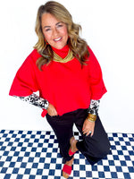 Petal Playoff Mesh Layering Top