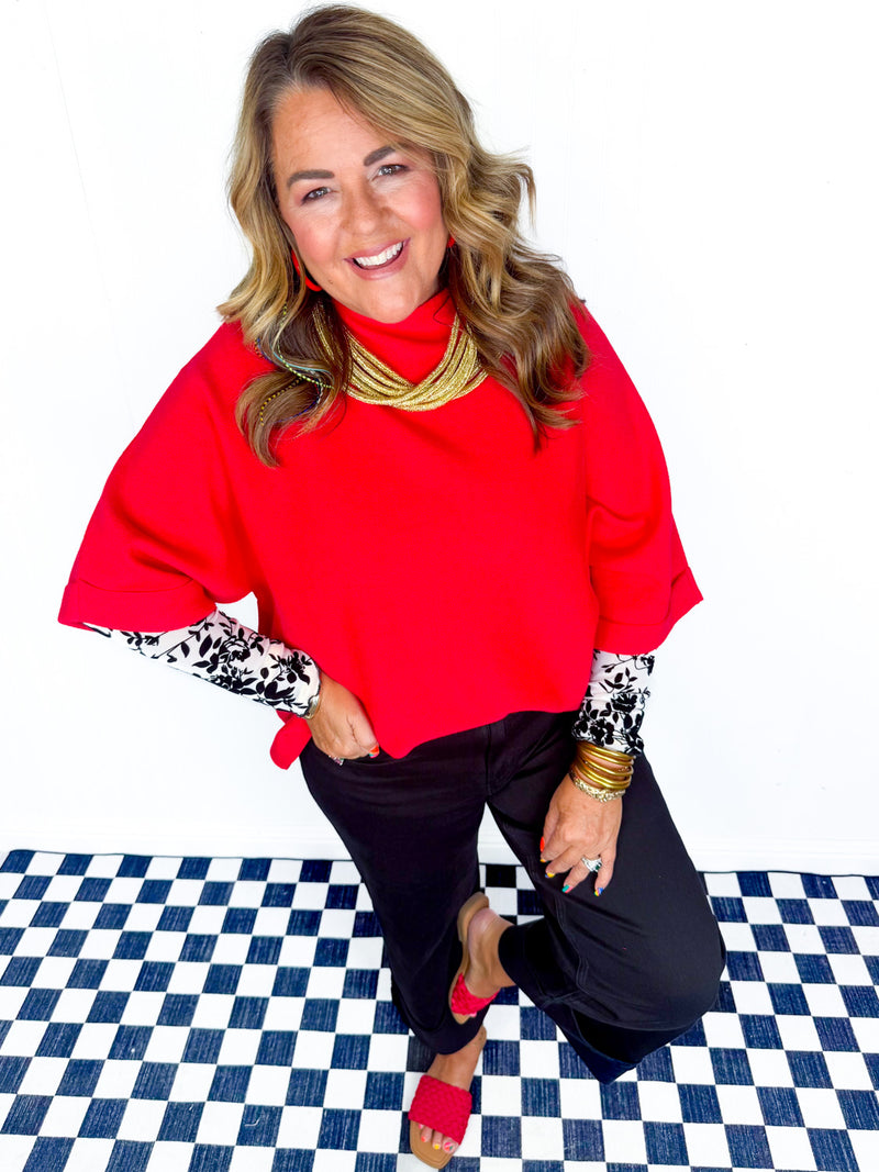 Petal Playoff Mesh Layering Top