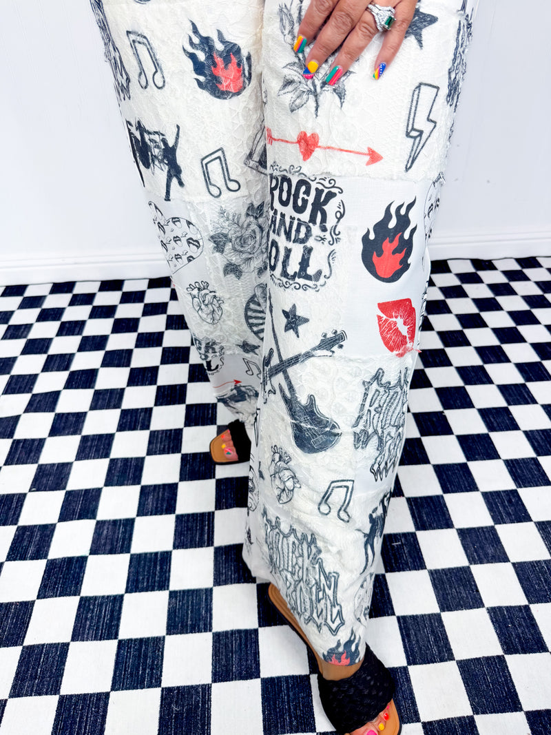 Rock and Roll Wide Leg Pants