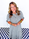 Sideline Chic Midi Dress