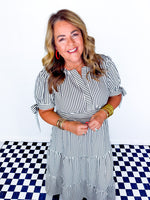 Sideline Chic Midi Dress