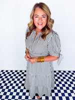 Sideline Chic Midi Dress