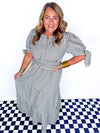 Sideline Chic Midi Dress