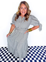 Sideline Chic Midi Dress