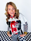 Queen of Sparkles- UGA Metallic Word with Icons Tee