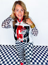 Queen of Sparkles- UGA Metallic Word with Icons Tee