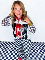 Queen of Sparkles- UGA Metallic Word with Icons Tee