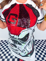 Queen of Sparkles- UGA Mascot Tee Dress