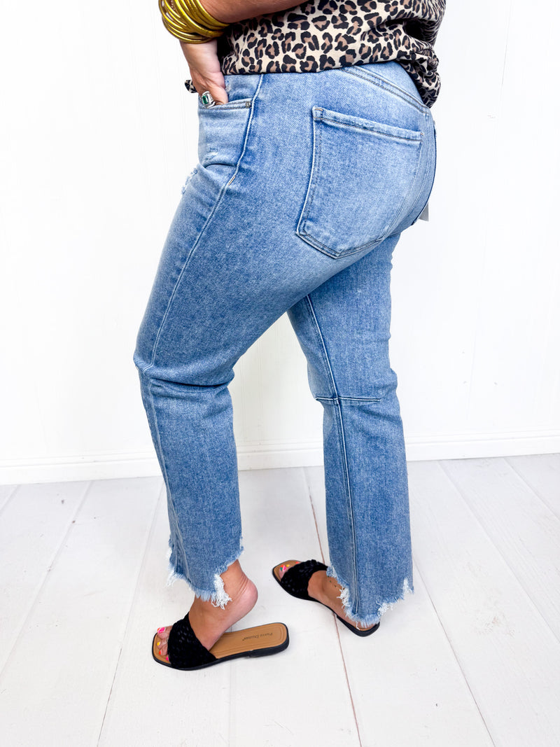 Risen- Hallie High Rise Crop Jeans