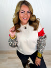Harley French Terry Leopard Top