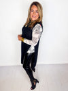 Midnight Magic Open Layering Sweater