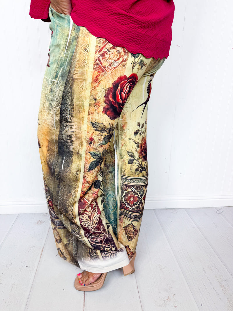 Birds Of A Feather Wide Leg Pants
