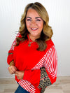 Spicy Striped Leopard Top
