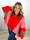 Spicy Striped Leopard Top